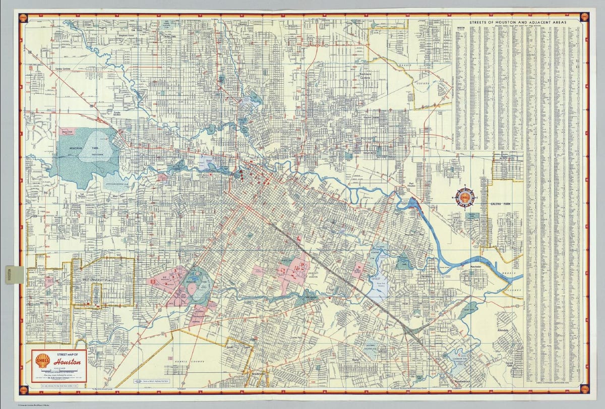 ქუჩის რუკა Houston