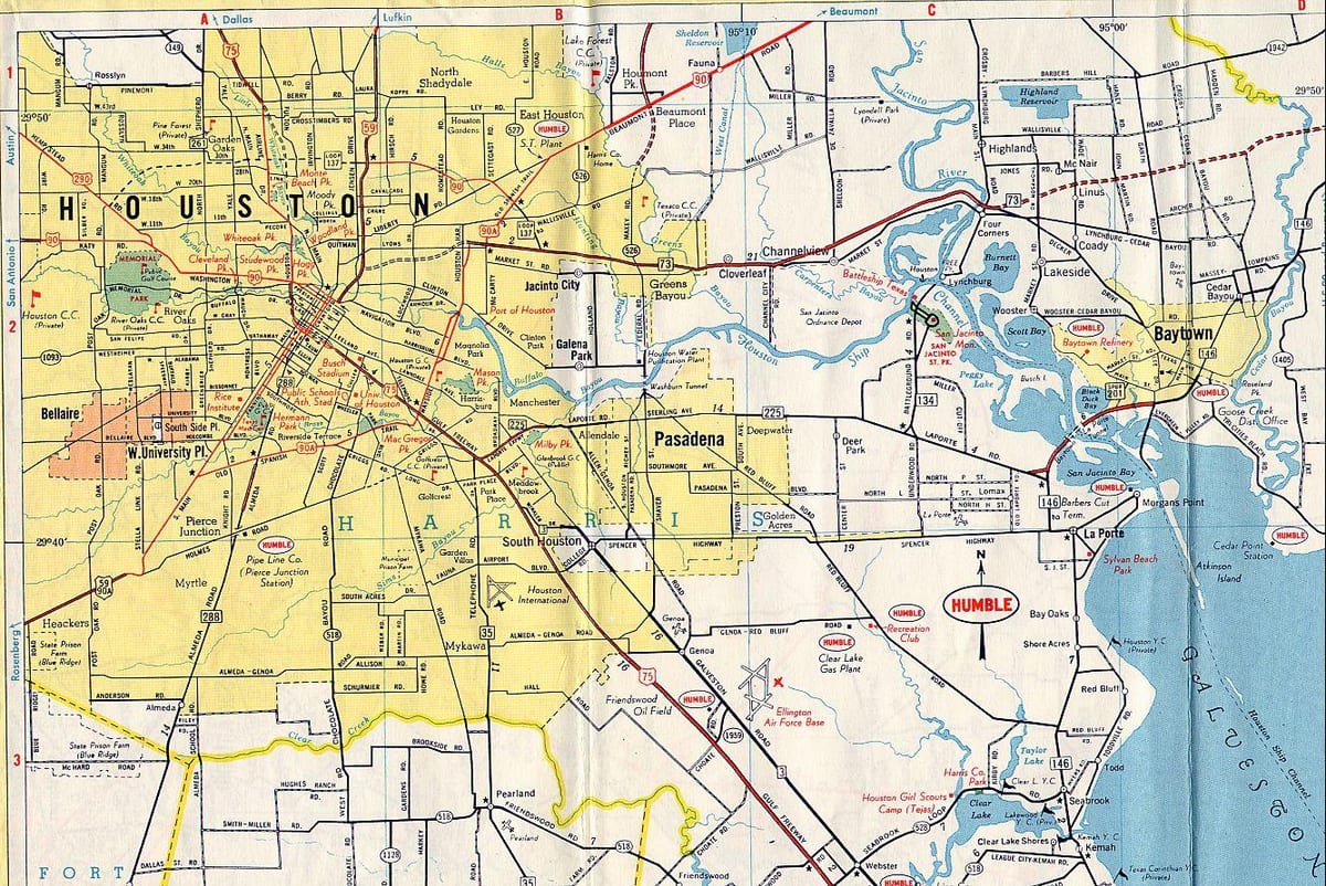 Houston რუკაზე