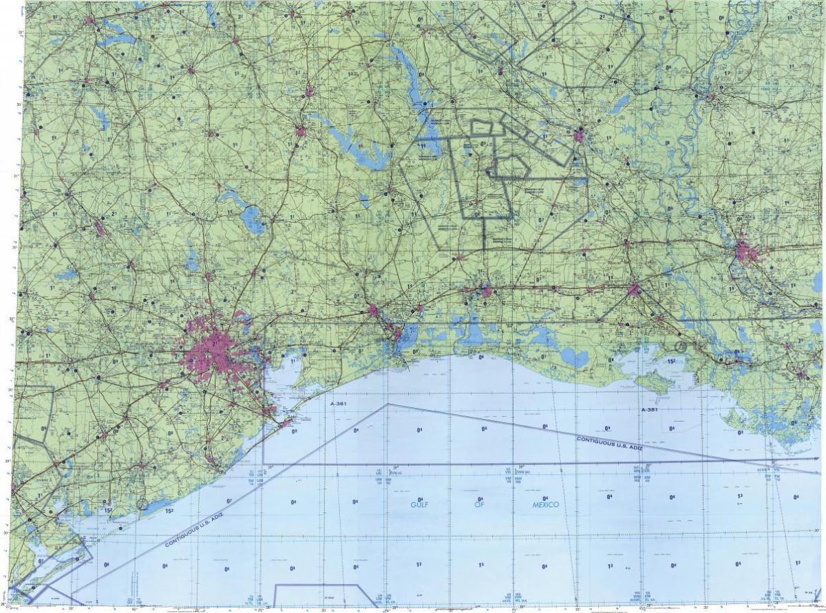 ტოპოგრაფიული რუკა Houston