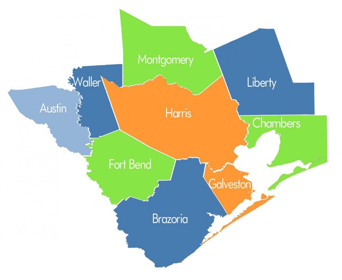 ქვეყნის რუკა Houston