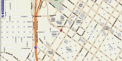 რუკა ცენტრში Houston