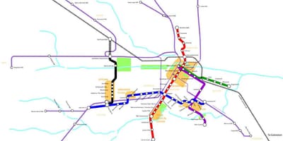 Light rail ჰიუსტონის რუკა